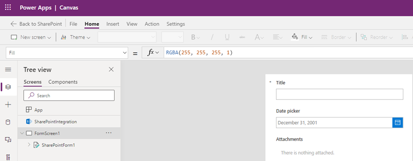 Create a custom date picker in SharePoint List forms using Power Apps